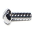 Midwest Fastener 1/4"-20 x 3/4 in Slotted Round Machine Screw, Chrome Plated Steel, 30 PK 61535